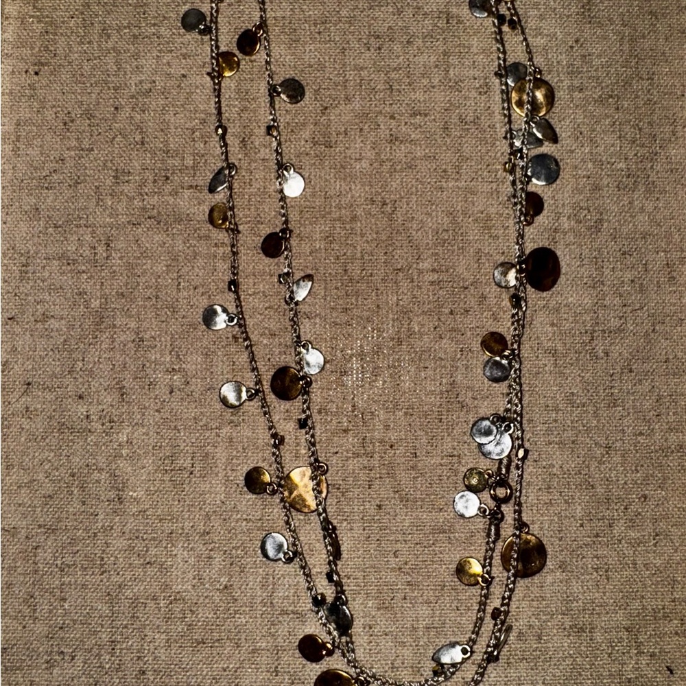 Chic Gold and Silver Layered Necklace